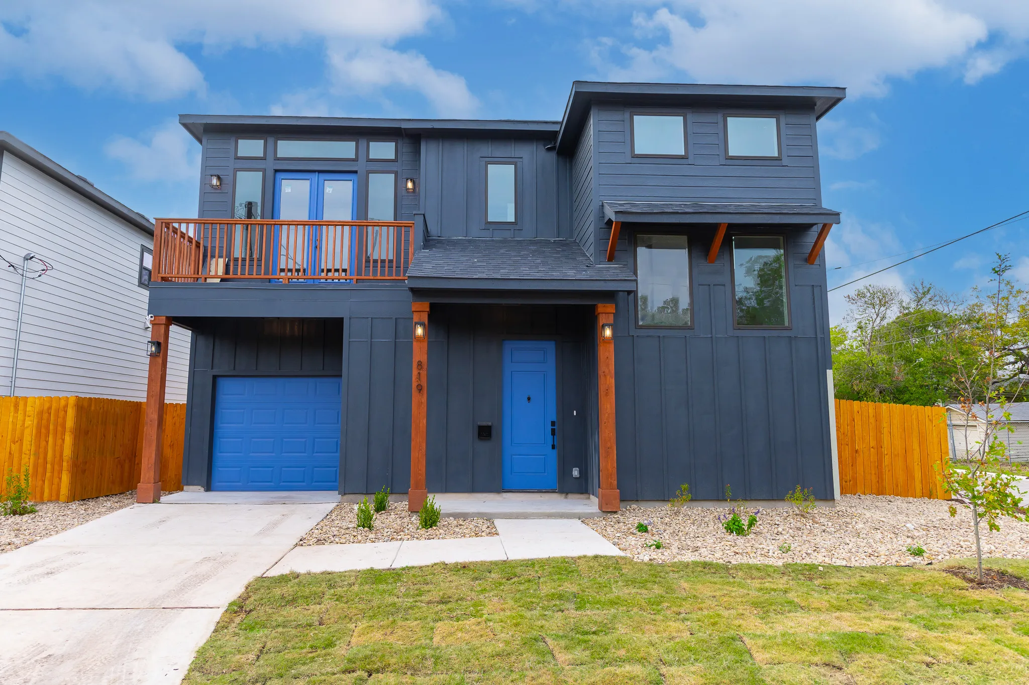 A pair of completed Ella Bree Homes in San Antonio.